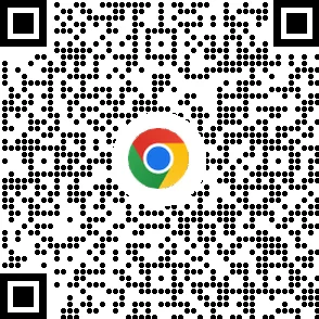 Kod QR umożliwiający pobranie przeglądarki Chrome na urządzeniach mobilnych